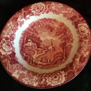 Rimmed Soup Bowl - Red - Enoch Woods